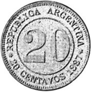20 Centavos 1887