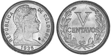 5 Centavos 1918-1950