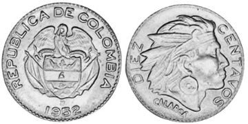 10 Centavos 1952-1953