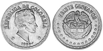 20 Centavos 1956-1959