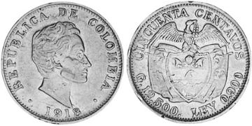 50 Centavos 1914-1933