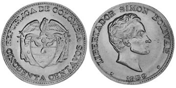 50 Centavos 1958-1966