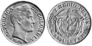 2-1/2 Pesos 1919-1920