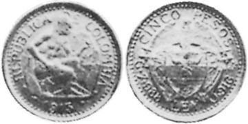 5 Pesos 1913-1919