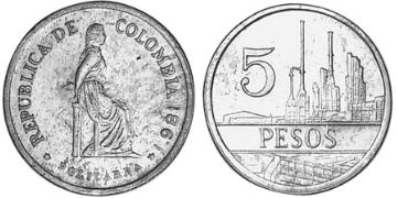 5 Pesos 1980-1989