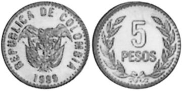 5 Pesos 1989-1993