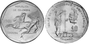 10 Pesos 1981-1989