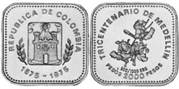 2000 Pesos 1975