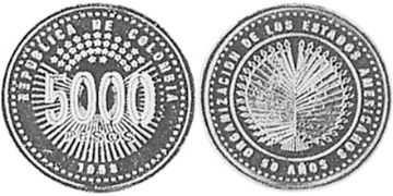 5000 Pesos 1998
