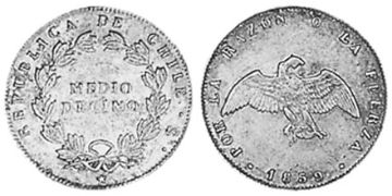 1/2 Decimo 1851-1859