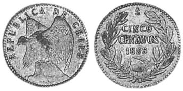 5 Centavos 1896-1899