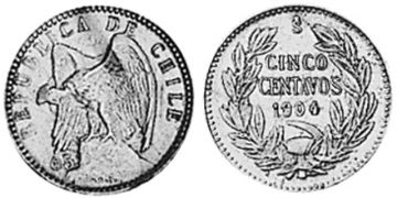5 Centavos 1899-1907