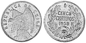 5 Centavos 1908-1919