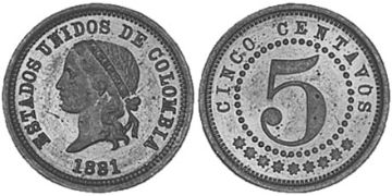 5 Centavos 1881