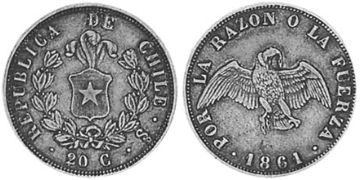 20 Centavos 1860-1862