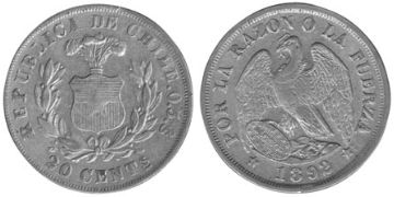 20 Centavos 1891-1893