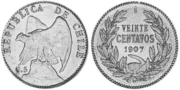 20 Centavos 1899-1907