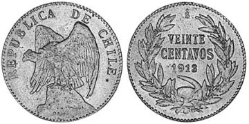 20 Centavos 1907-1920