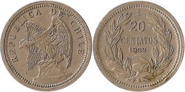 20 Centavos 1932-1933