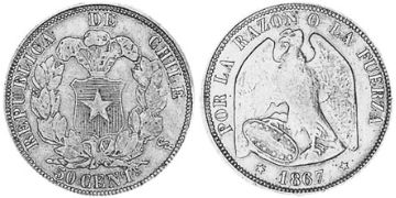 50 Centavos 1862-1867