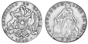 2 Pesos 1856-1865