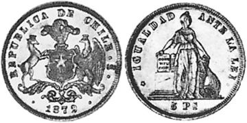5 Pesos 1867-1873