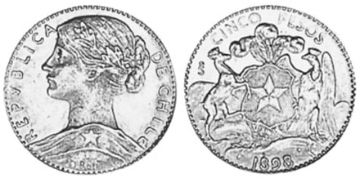 5 Pesos 1897-1911