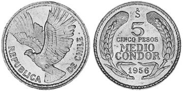 5 Pesos 1956