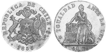 10 Pesos 1851-1853