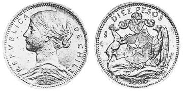 10 Pesos 1896-1901