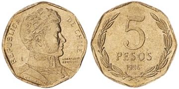 5 Pesos 1992-2012