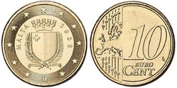 10 Euro Cent 2008-2012