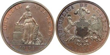 10 Pesos 1868