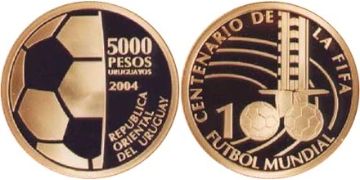 5000 Pesos Uruguayos 2004