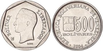 500 Bolívarů 2004