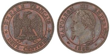 2 Centimes 1868