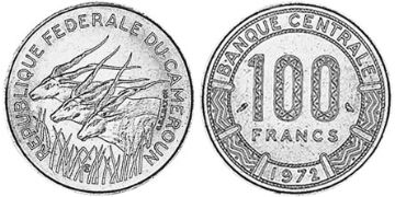 100 Franků 1971-1972