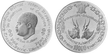 10000 Franků 1970