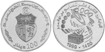 100 Dinars 1999
