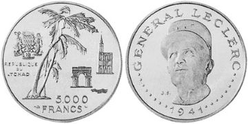 5000 Francs 1970