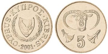 5 Centů 1991-2004