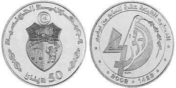 50 Dinars 2002