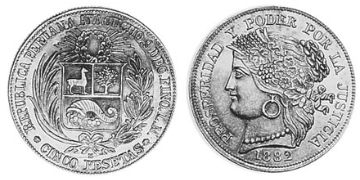 5 Pesetas 1881-1882