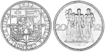 20 Korun 1933-1934