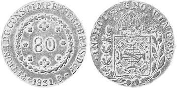 80 Reis 1824-1831