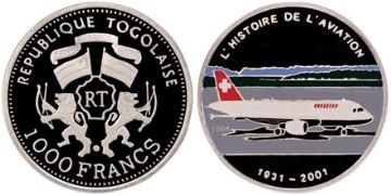 1000 Francs 2001