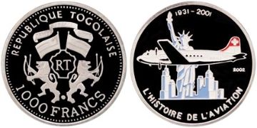 1000 Francs 2002
