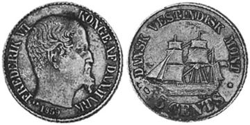5 Centů 1859