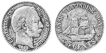 5 Centů 1878-1879
