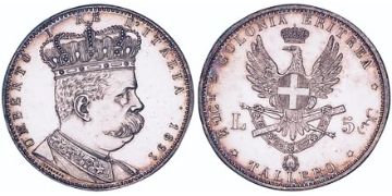 5 Lire/Tallero 1891-1896